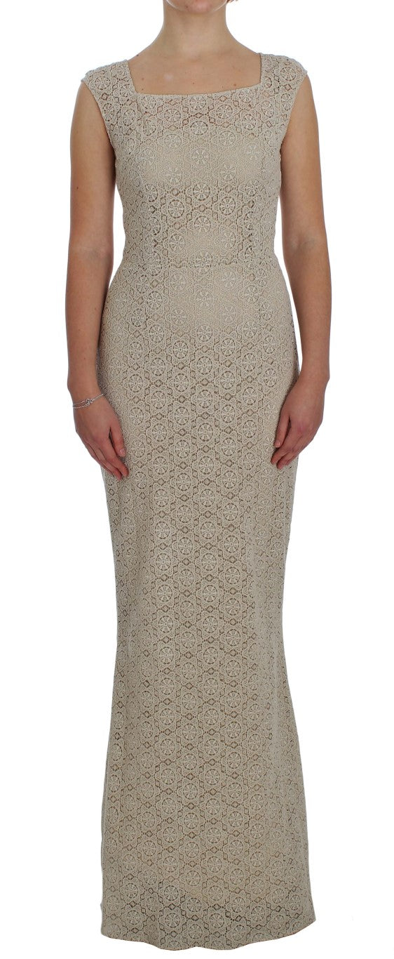 Robe Dolce & Gabbana Ricamo beige