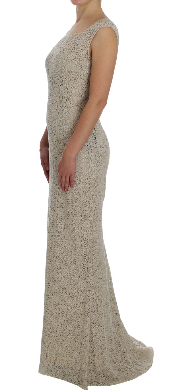 Robe Dolce & Gabbana Ricamo beige