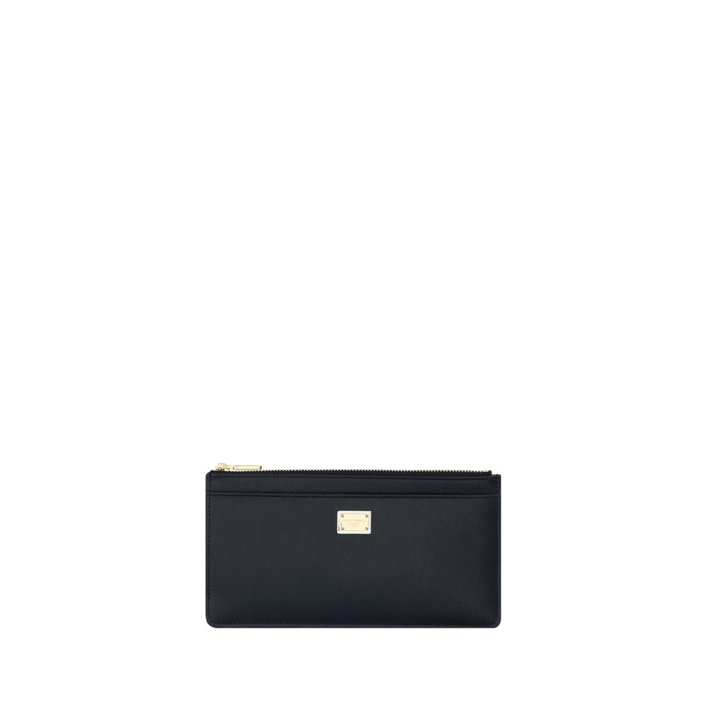 Portefeuille Dolce & Gabbana en cuir noir