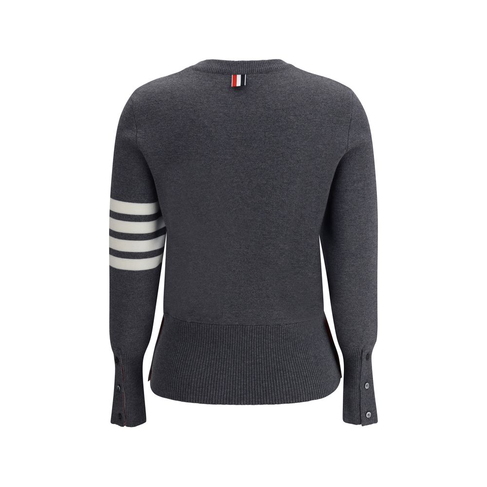 Pull Thom Browne à Bandes grise