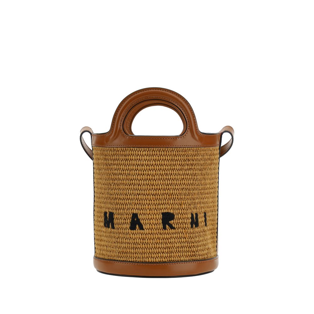 Sac Marni Tropicalia en raffia multicolore