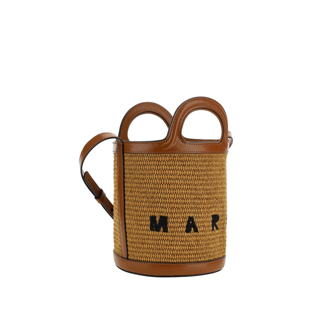 Sac Marni Tropicalia en raffia multicolore
