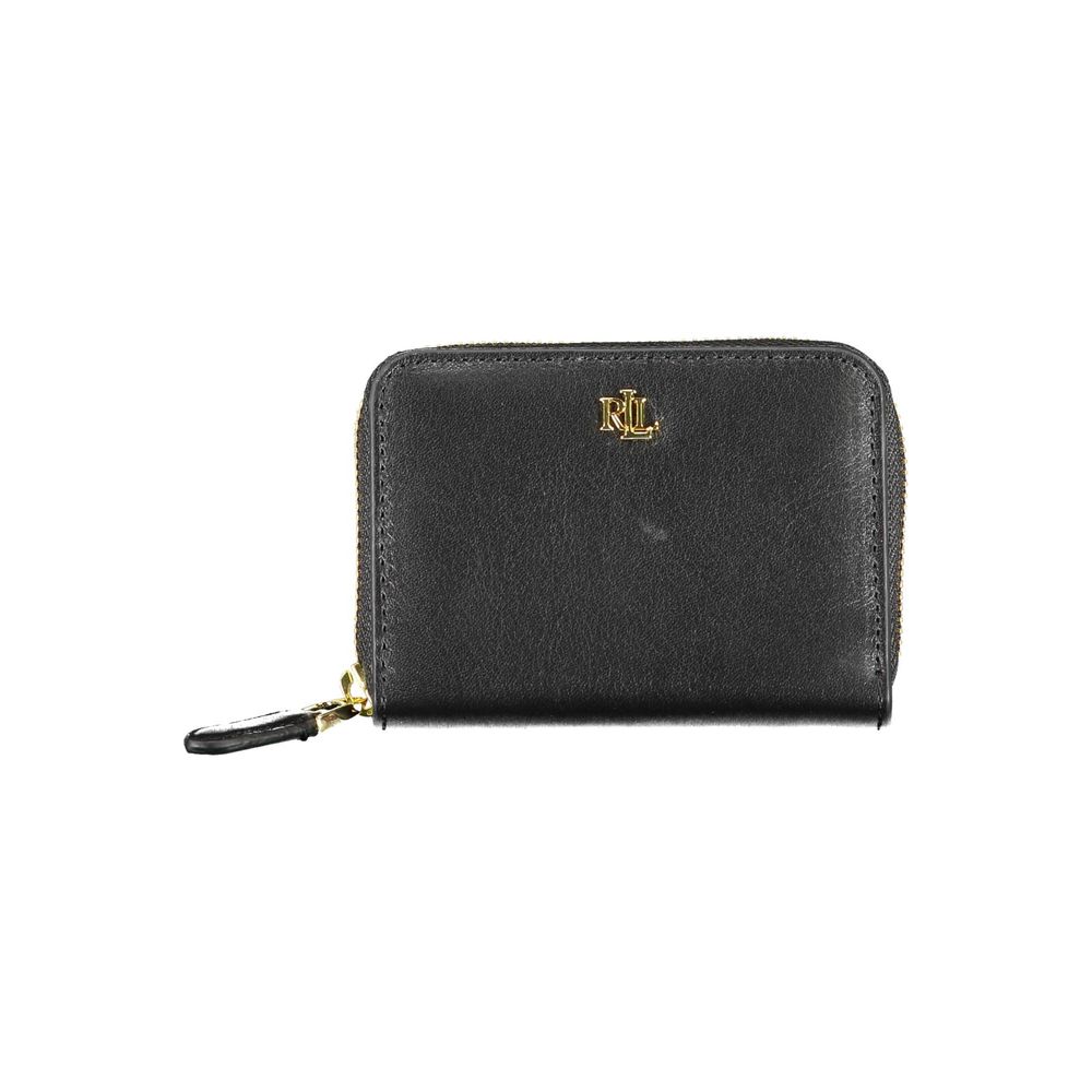 Portefeuille Noir Cuir 2 Compartiments
