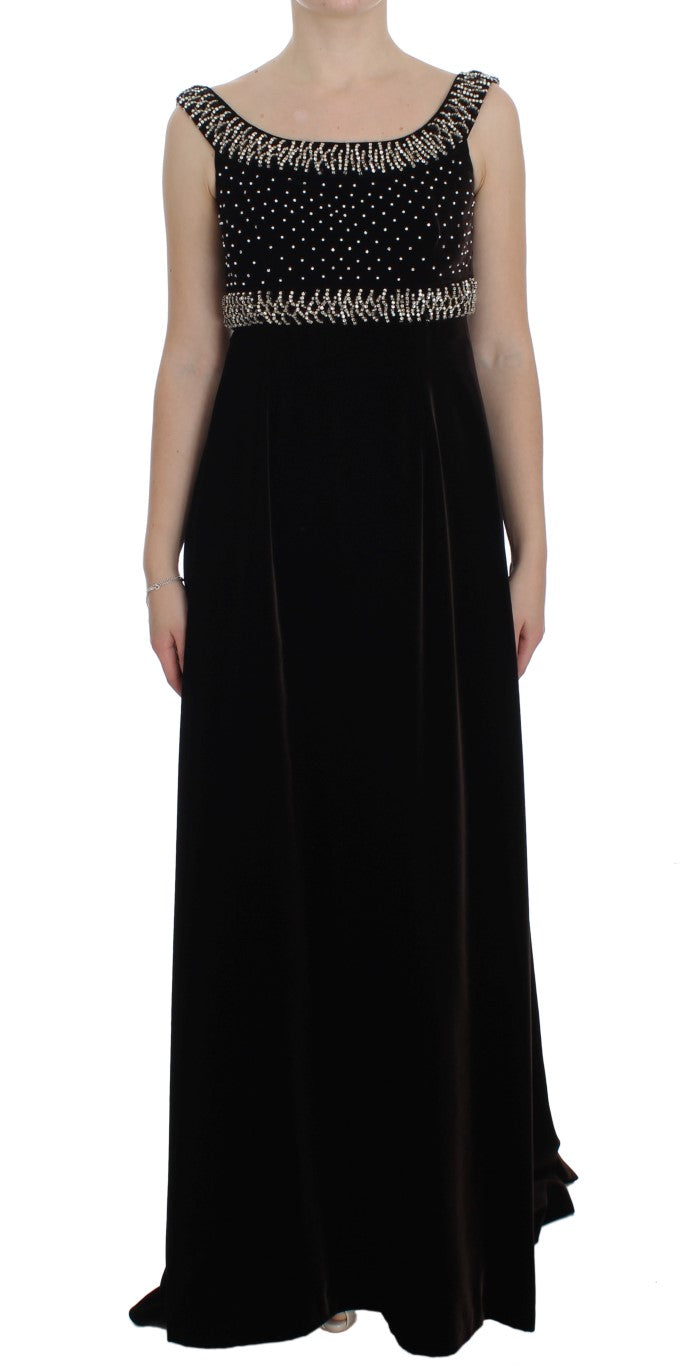 Robe Dolce & Gabbana en velours marron