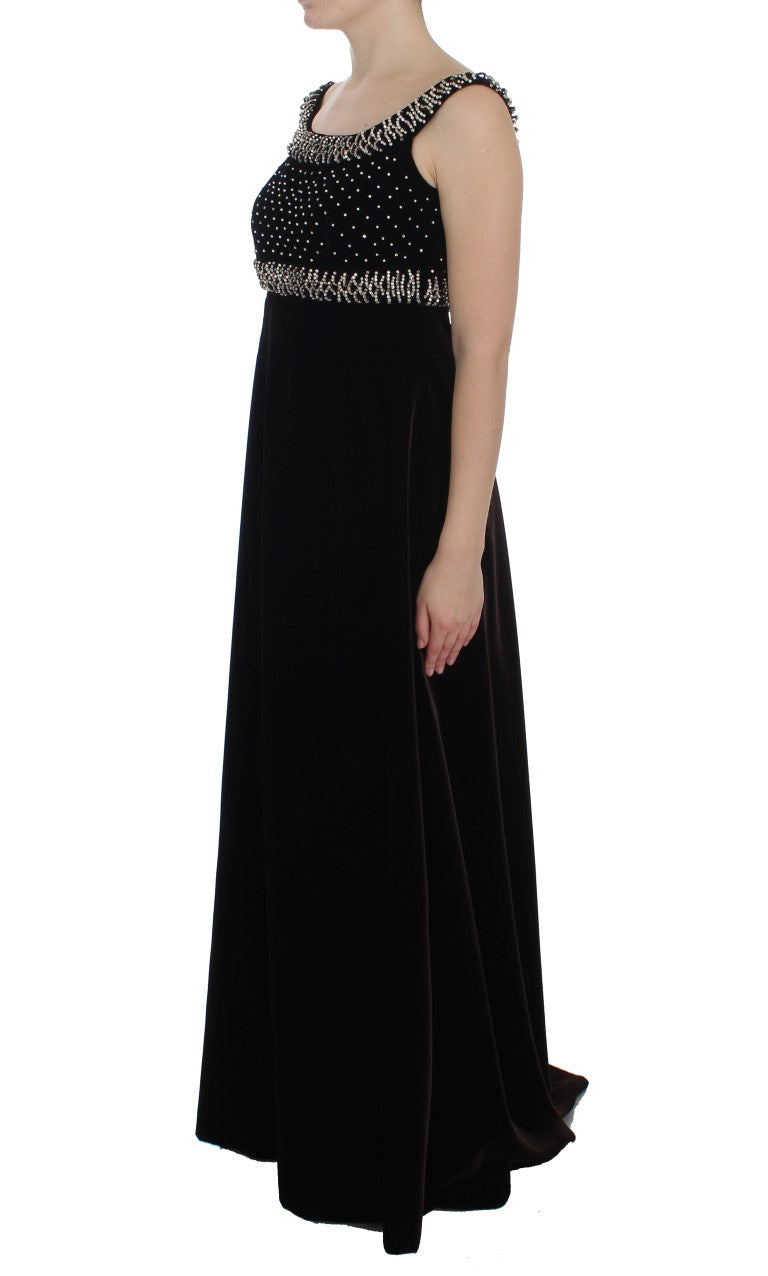 Robe Dolce & Gabbana en velours marron