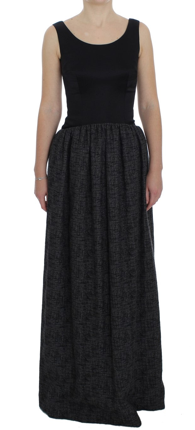 Robe Dolce & Gabbana pleine longueur noire et grise