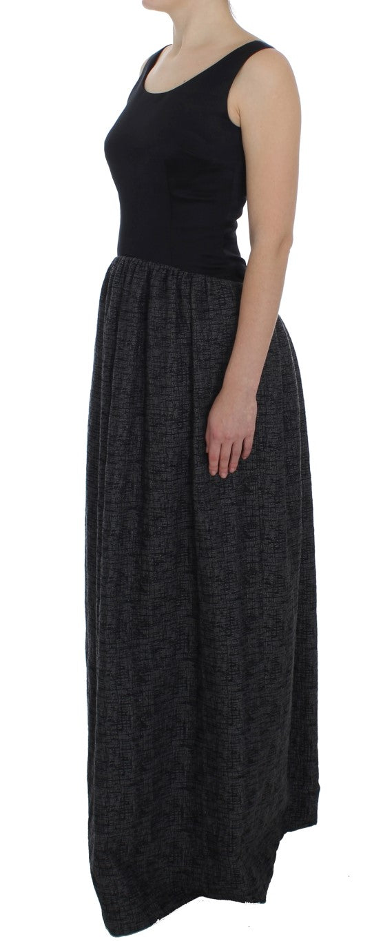Robe Dolce & Gabbana pleine longueur noire et grise