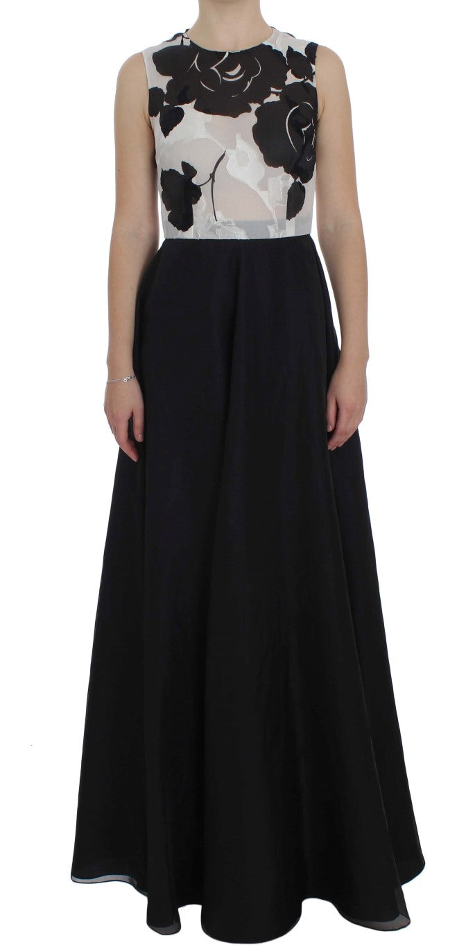 Robe Dolce & Gabbana floral noire et blanche