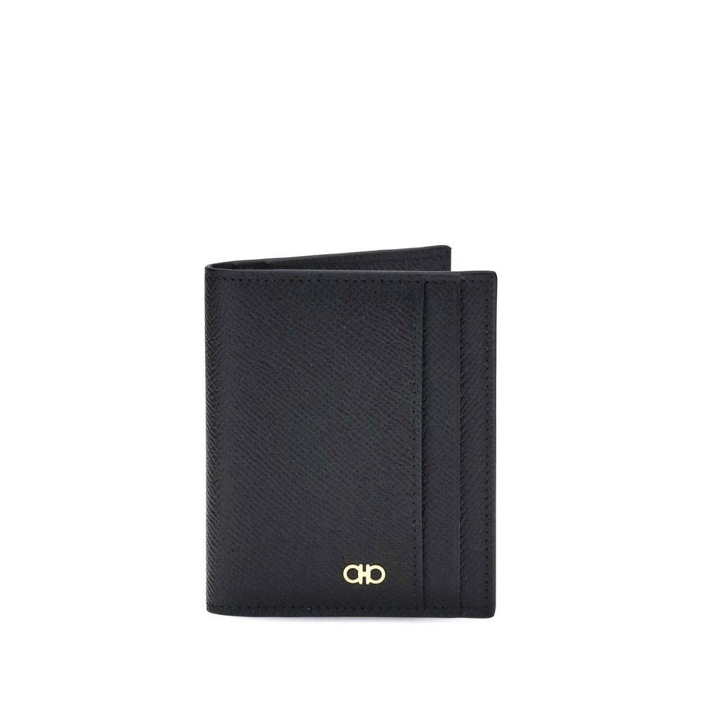 Porte-cartes Ferragamo Gancini noir