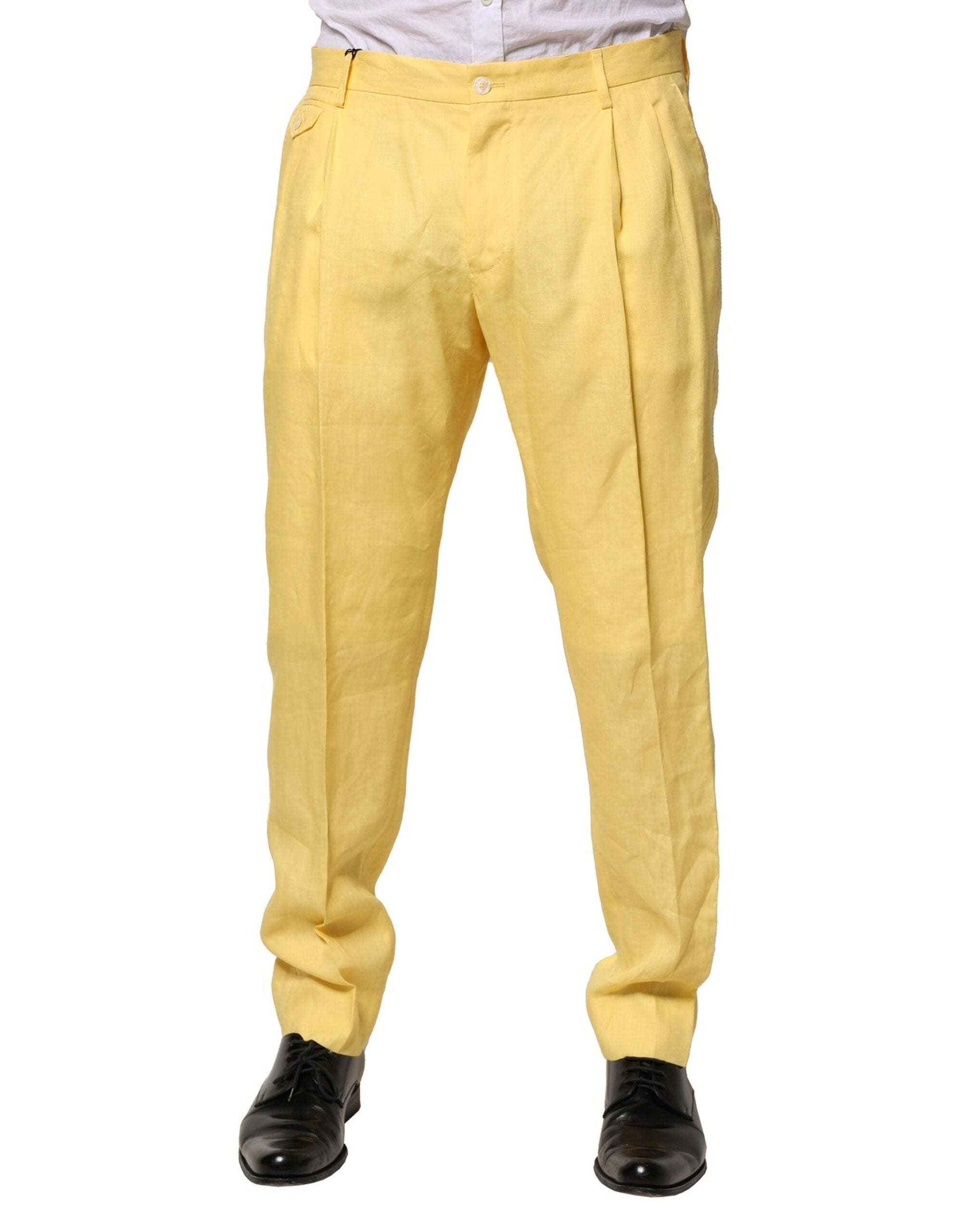 Pantalons Dolce & Gabbana tapered jaunes