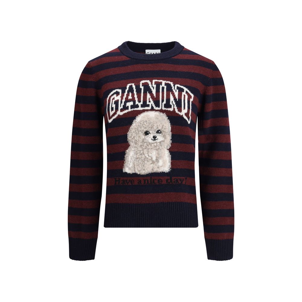 Pull Ganni Poodle striped multicolore