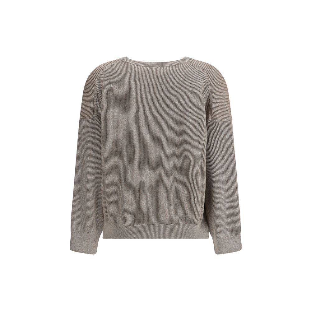 Sweater Brunello Cucinelli lurex métallisé