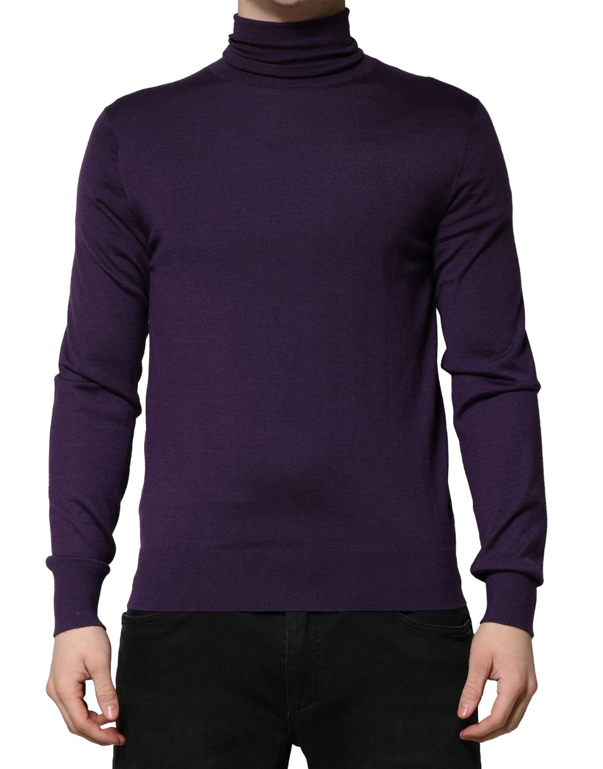 Pull DOLCE & GABBANA turtleneck violet