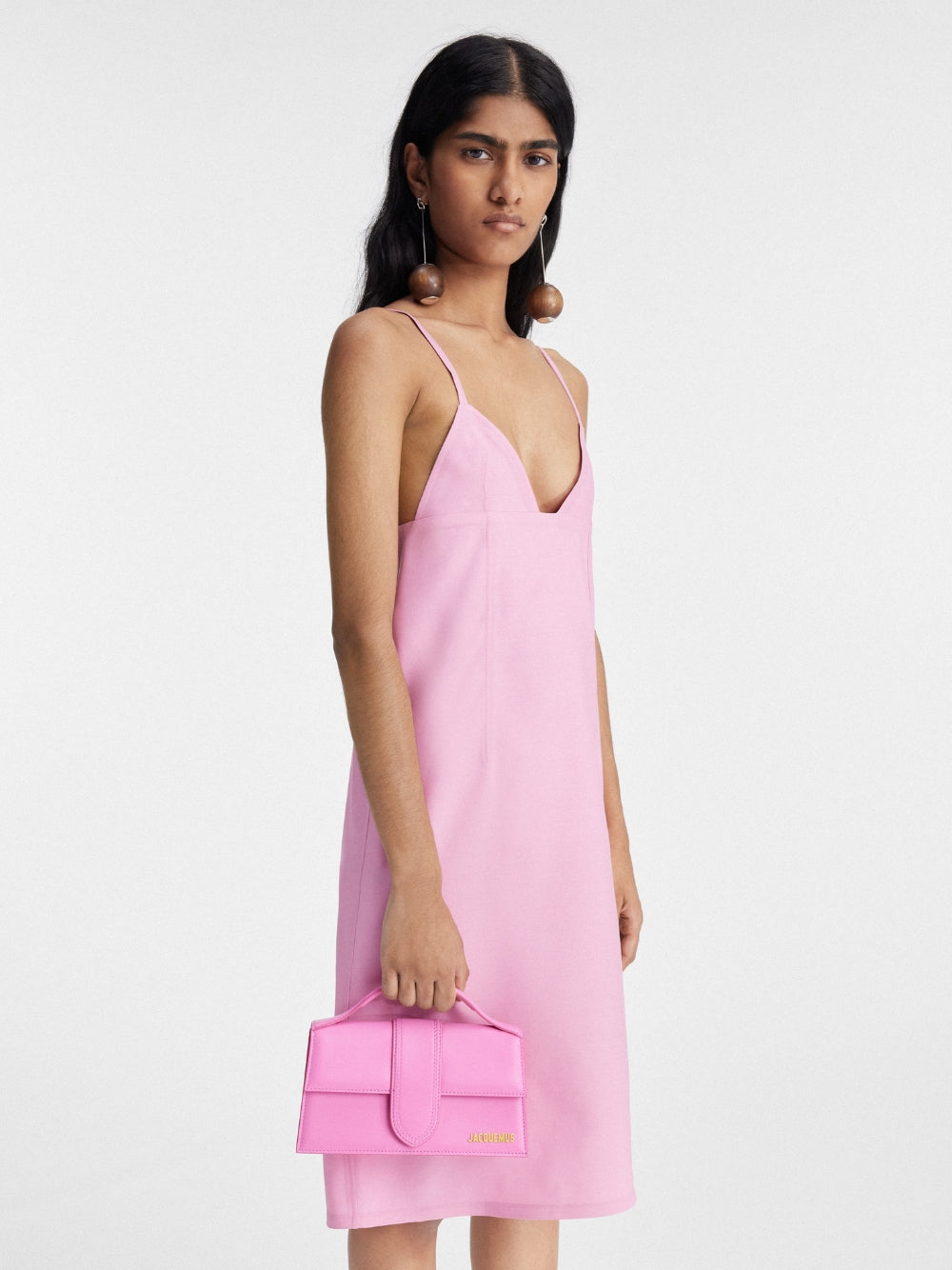 Sac Jacquemus Le Grand Bambino rose