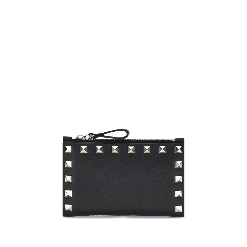Porte-monnaie Valentino Garavani cuir noir
