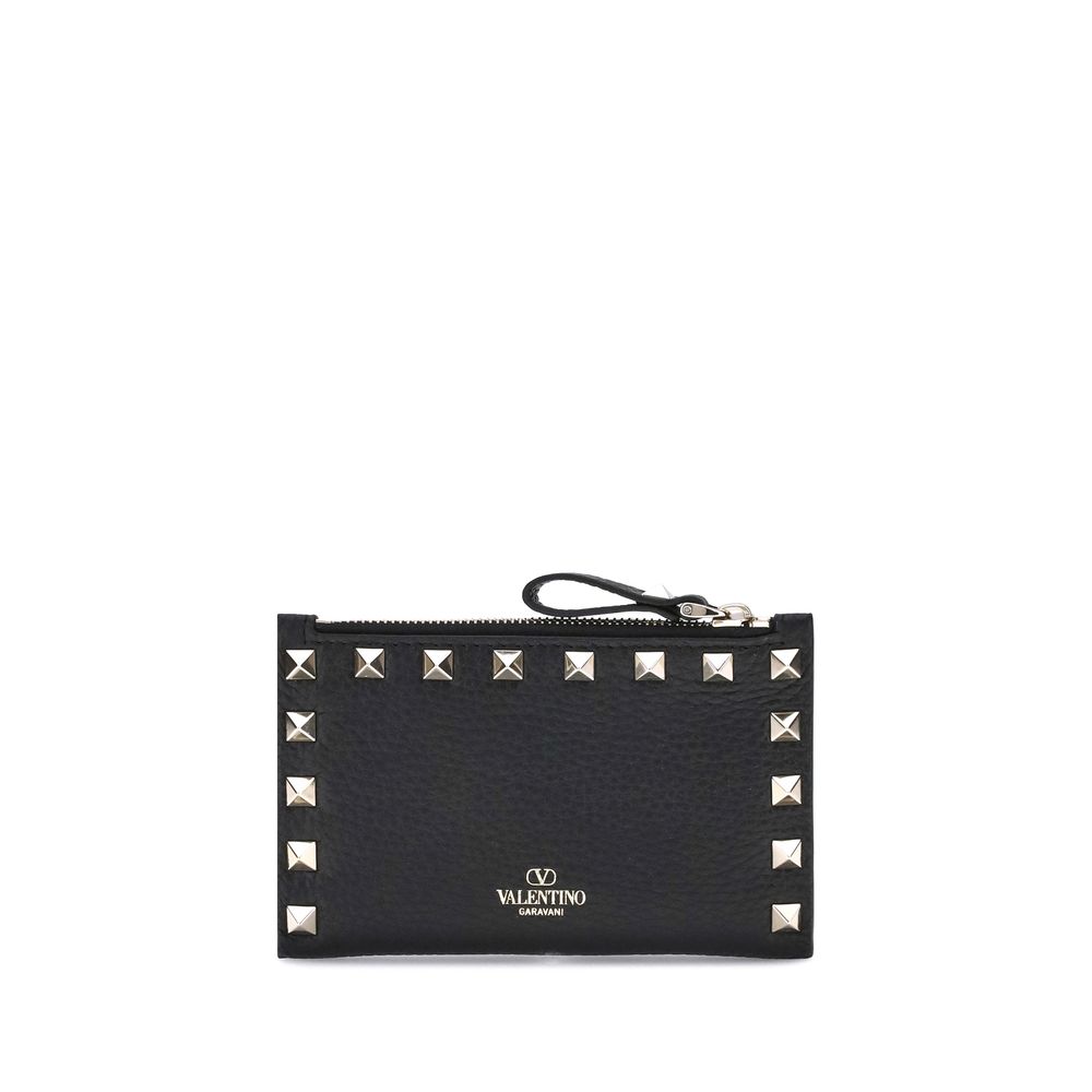 Porte-monnaie Valentino Garavani cuir noir
