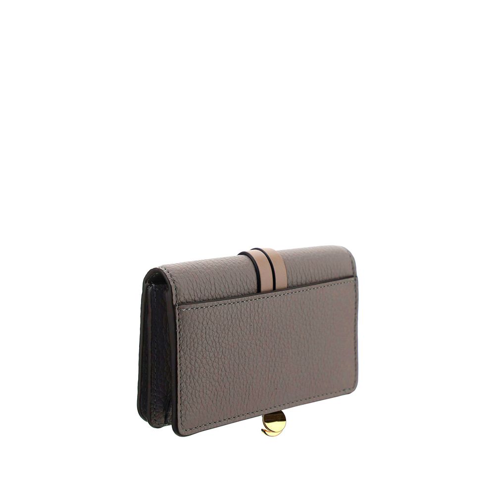 Portefeuille Chloé Alphabet marron