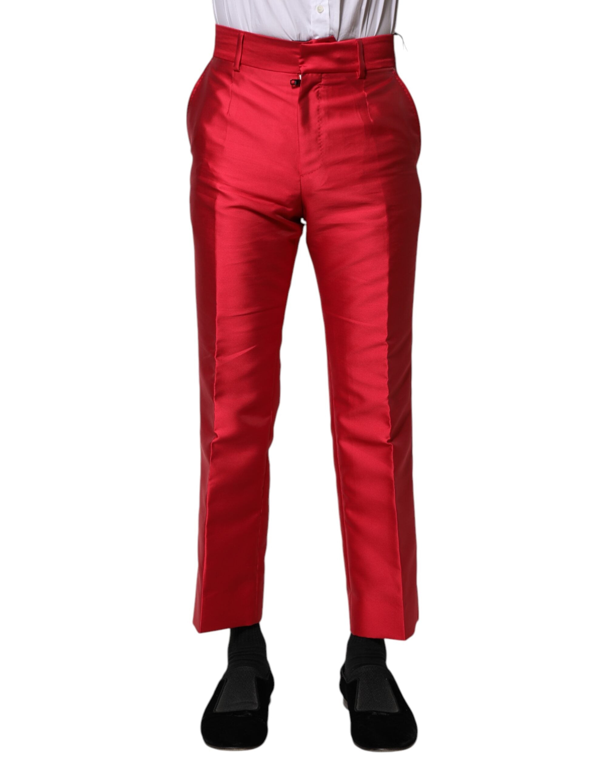 Pantalon cropped Dolce & Gabbana rouge