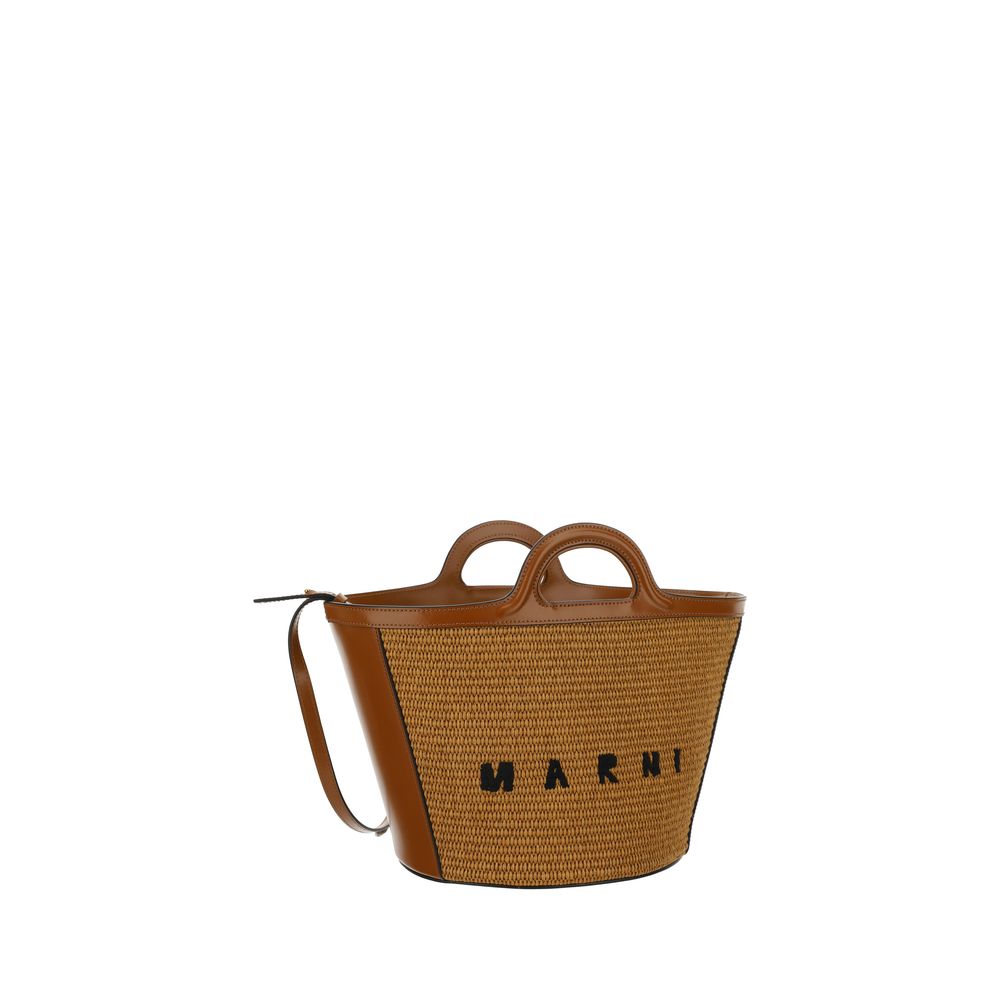 Sac seau Marni Tropicalia beige
