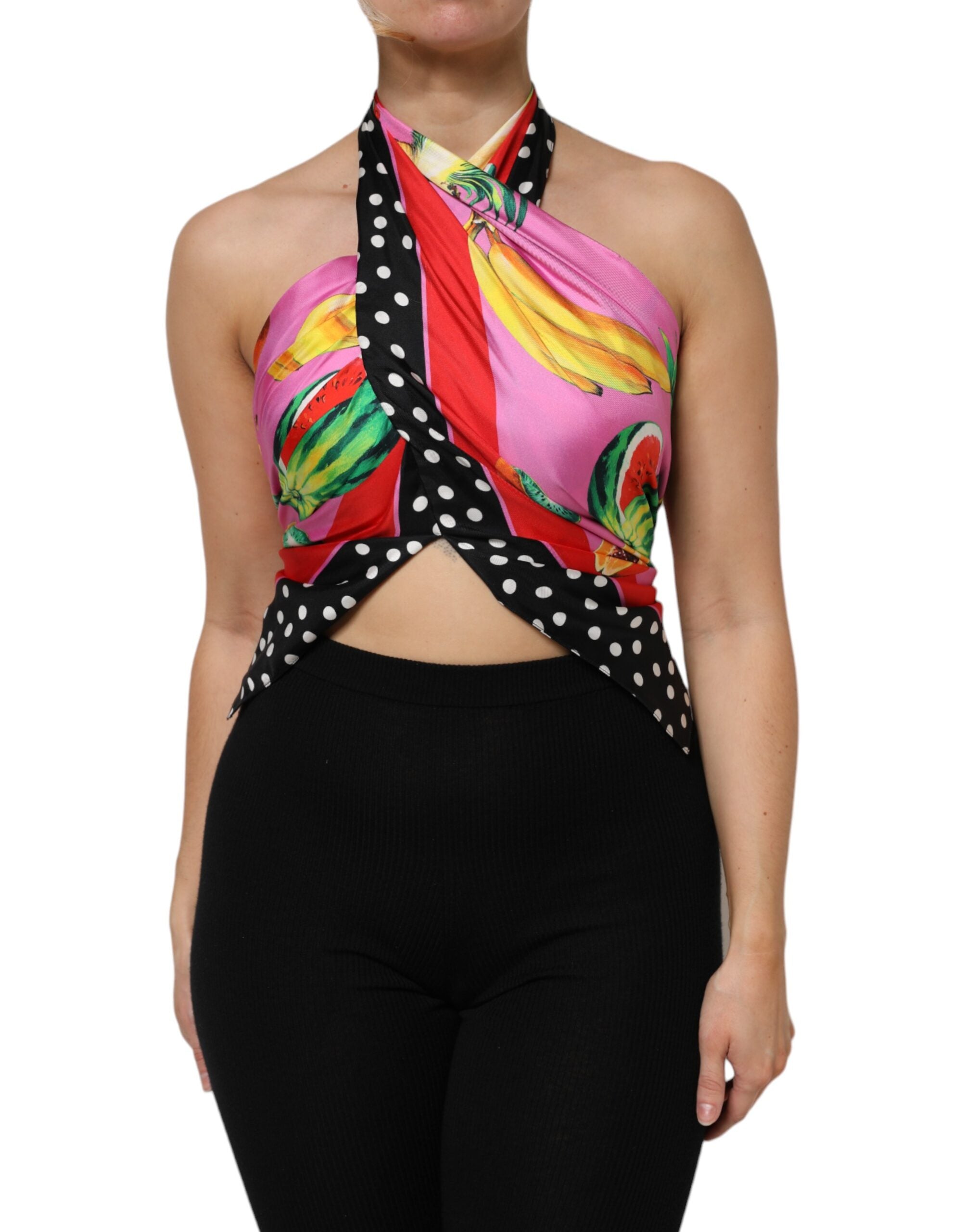 Haut cropped Dolce & Gabbana multicolore