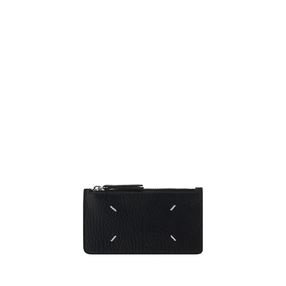 Porte-carte Margiela à fermeture zippée noires