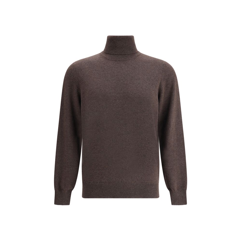 Pull Brunello Cucinelli turtleneck gris