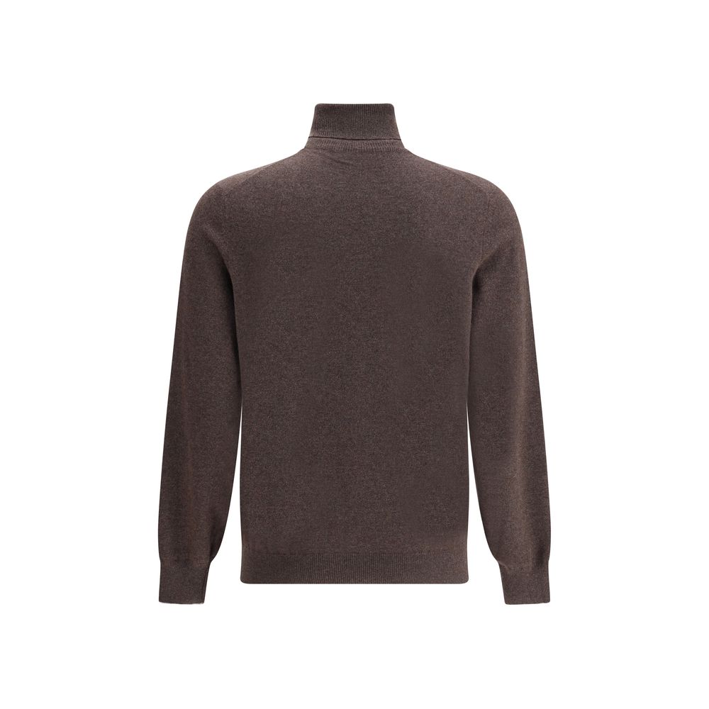 Pull Brunello Cucinelli turtleneck gris