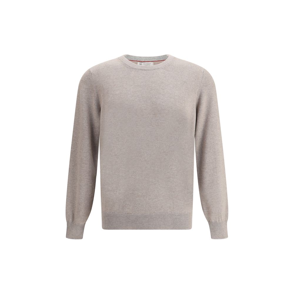 Pull Brunello Cucinelli monochrome gris