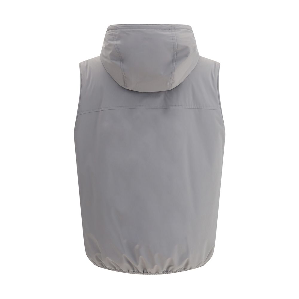 Gilet Brunello Cucinelli à capuche noir
