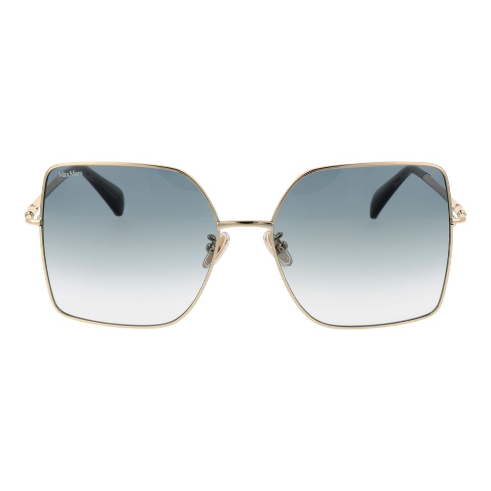 Lunettes de soleil dorées vert dégradé