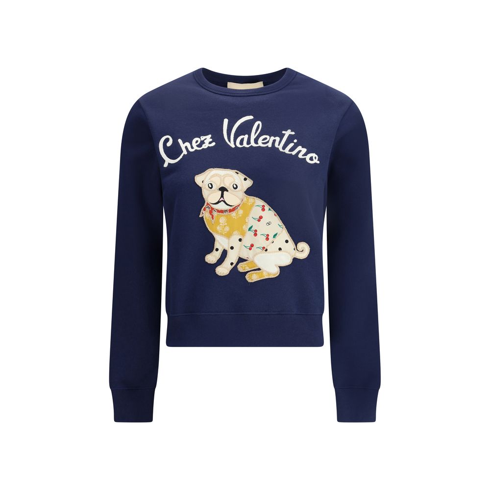 Sweatshirt Valentino Chez Valentino blanc