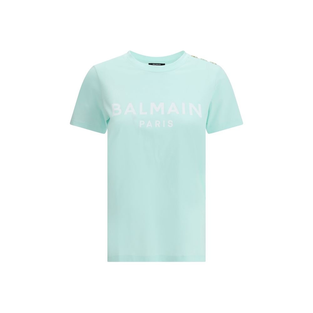 T-Shirt Balmain Monogramme vert