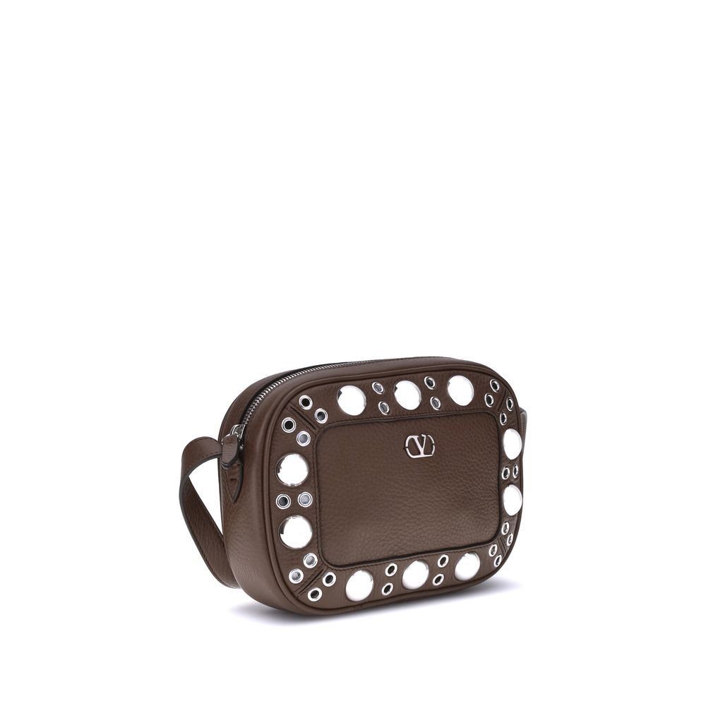 Sac bandoulière Valentino Garavani Nellcôte grenat