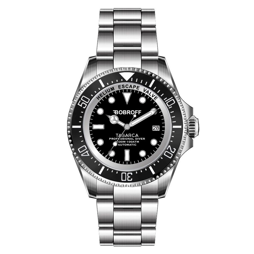 Montre automatique Grey noire