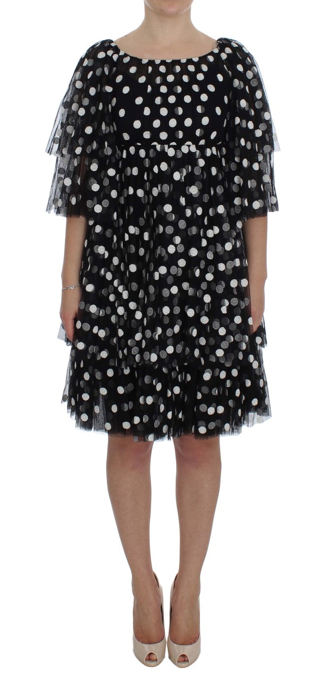 Robe Dolce & Gabbana à pois noire et blanche