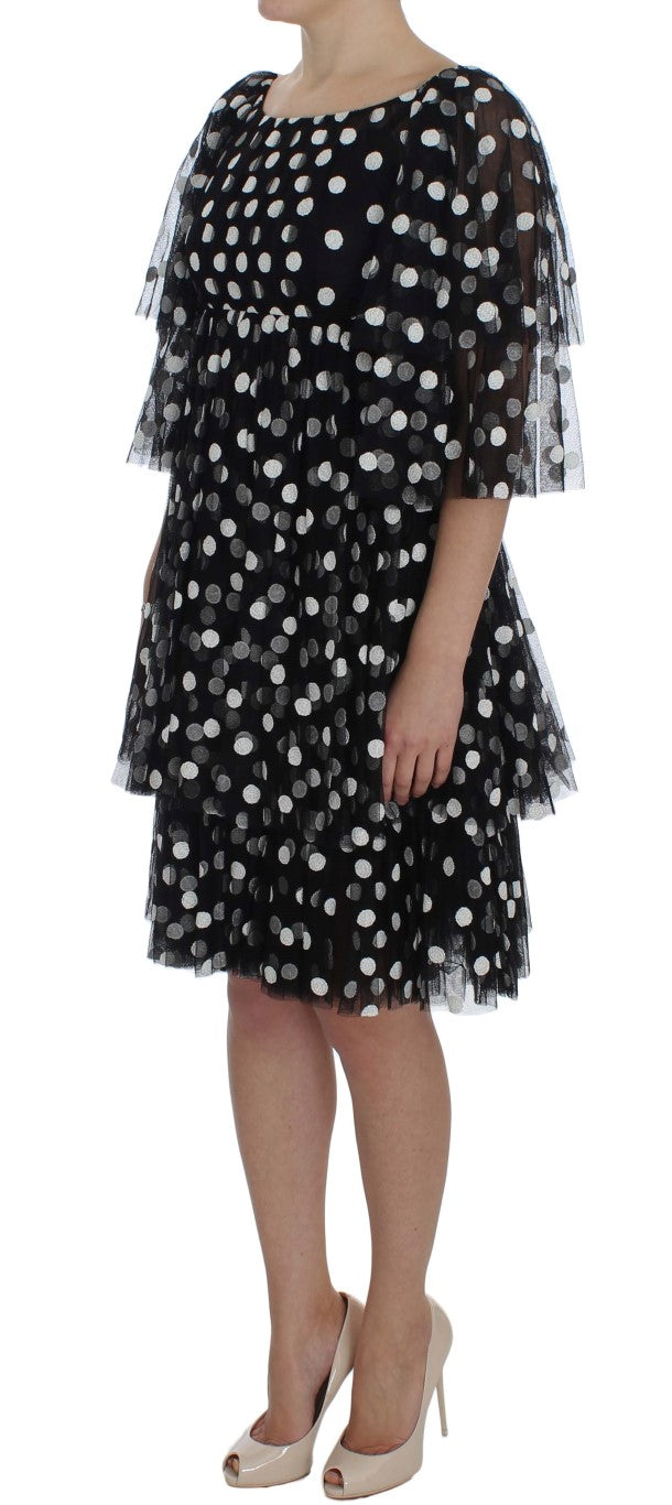 Robe Dolce & Gabbana à pois noire et blanche