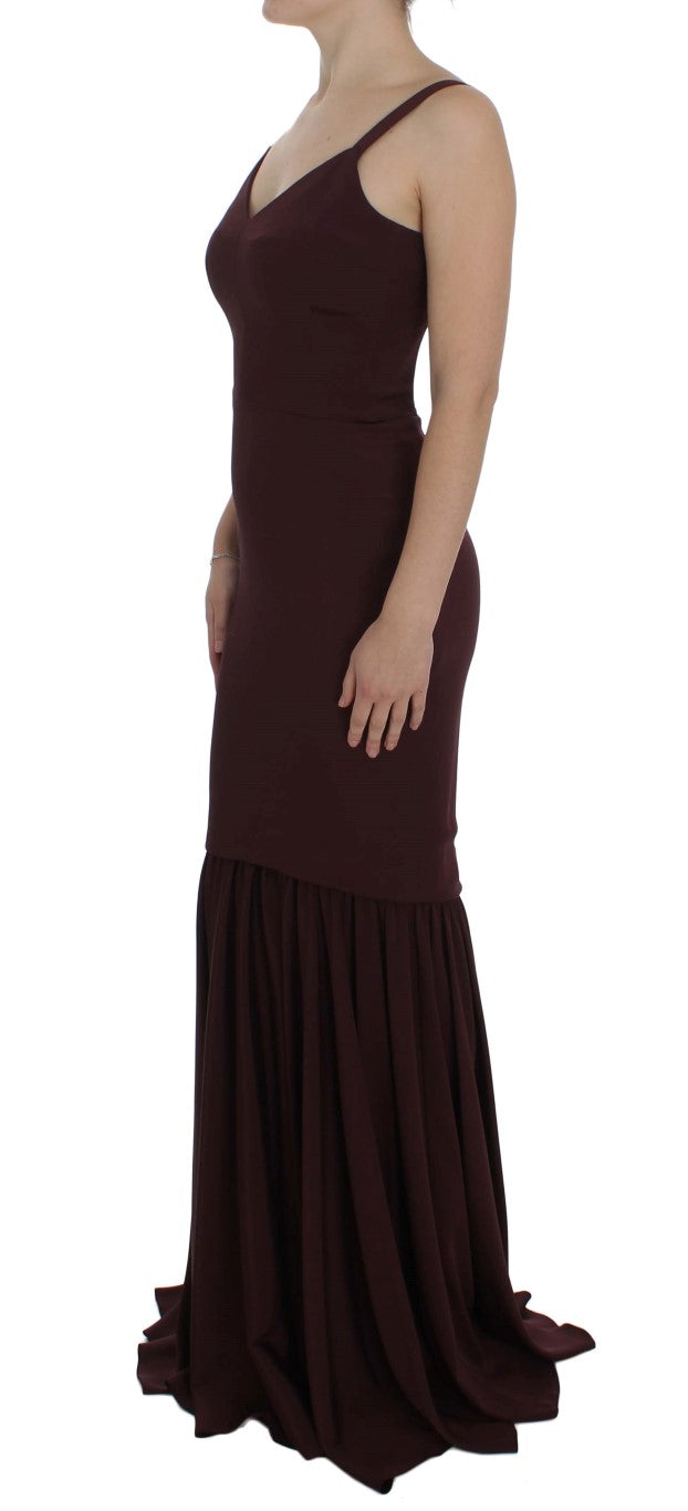 Robe Dolce & Gabbana pleine longueur bordeaux