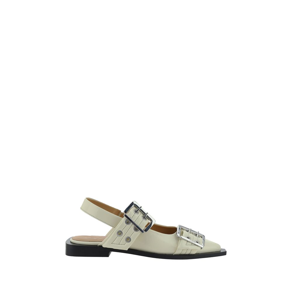 Sandales Ganni Feminine Buckle noires