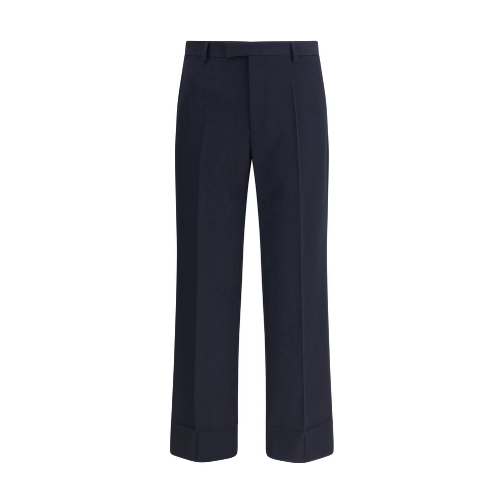 Pantalons Valentino en laine vierge noirs