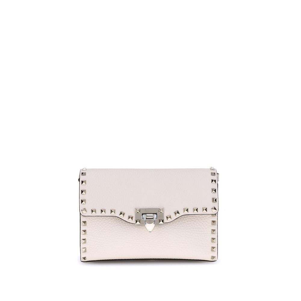Sac bandoulière Valentino Garavani Rockstud crème