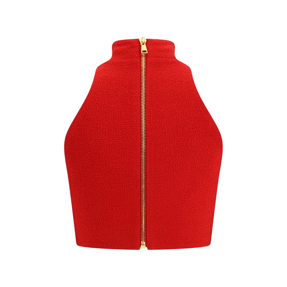 T-shirt Balmain en laine grise