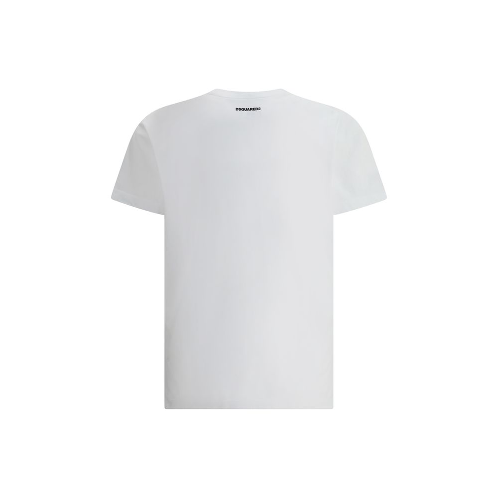 T-shirt Dsquared2 maxi imprimé blanc