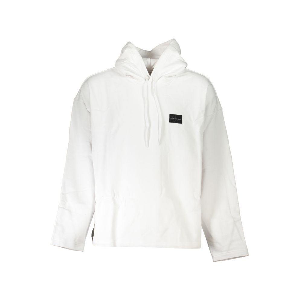 Sweatshirt Calvin Klein blanc à capuche