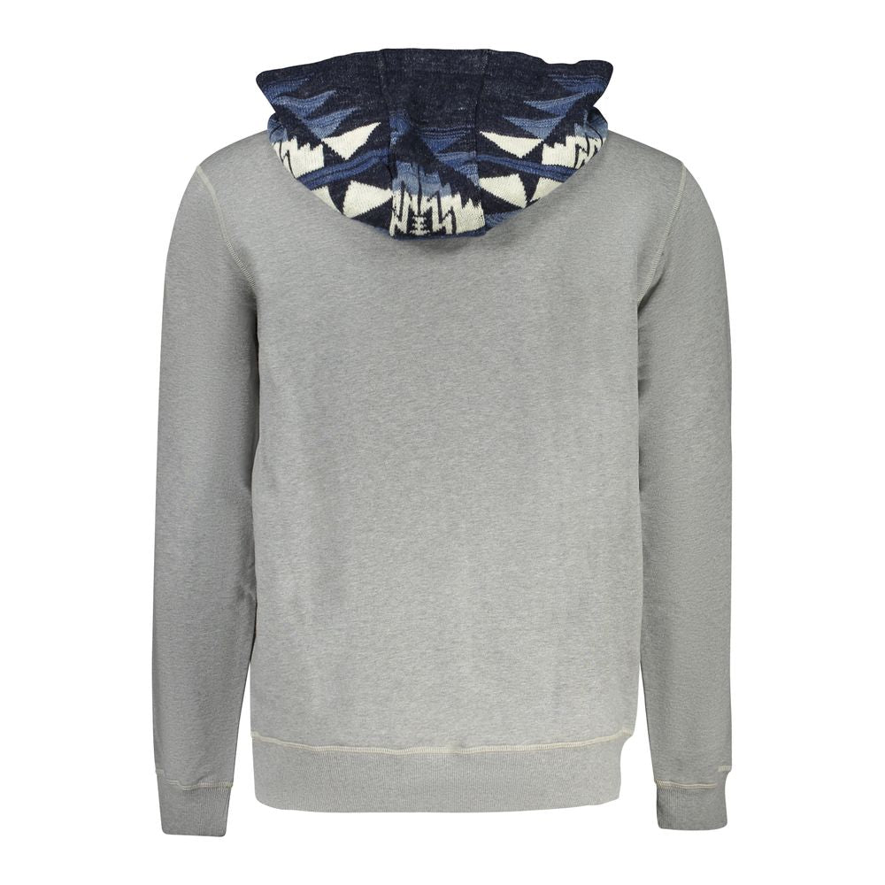 Sweatshirt Central Gris à capuche gris
