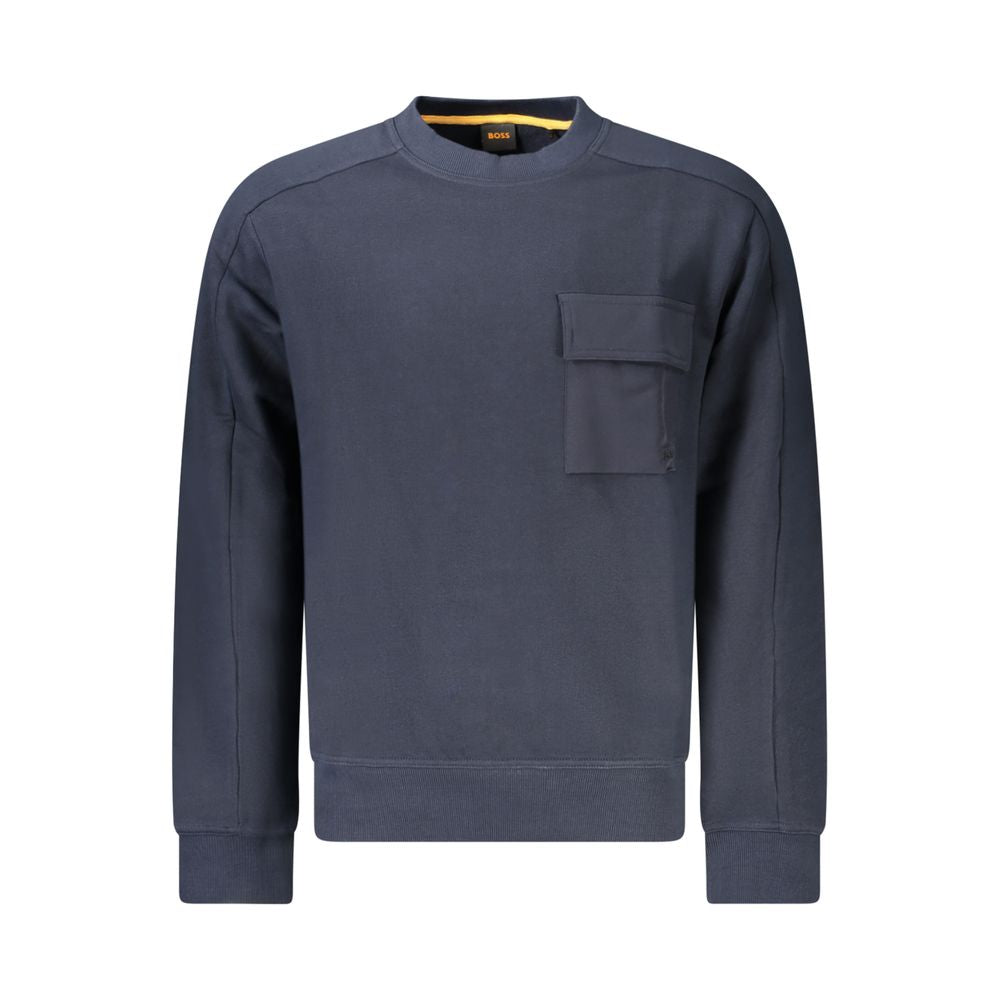 Sweatshirt Hugo Boss bleu à poche