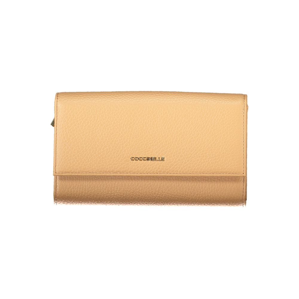 Portefeuille Coccinelle Metallic Soft marron