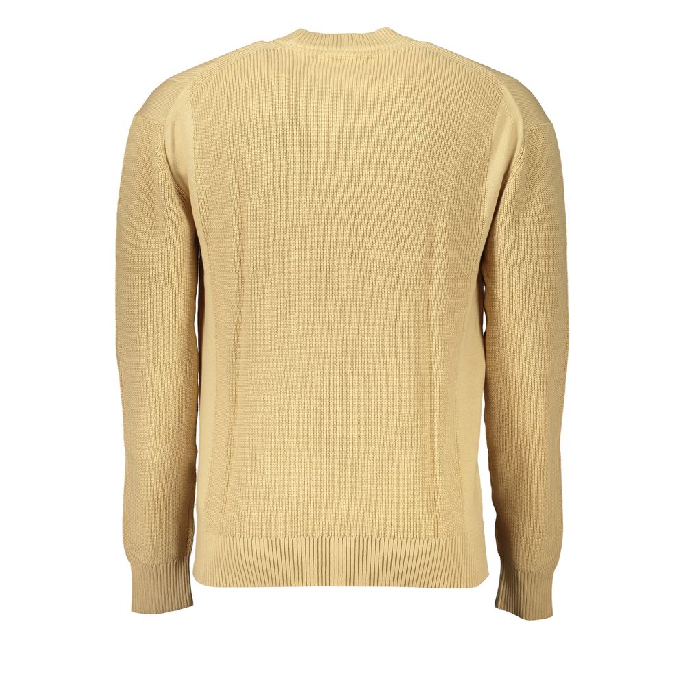 Pull beige à logo beige
