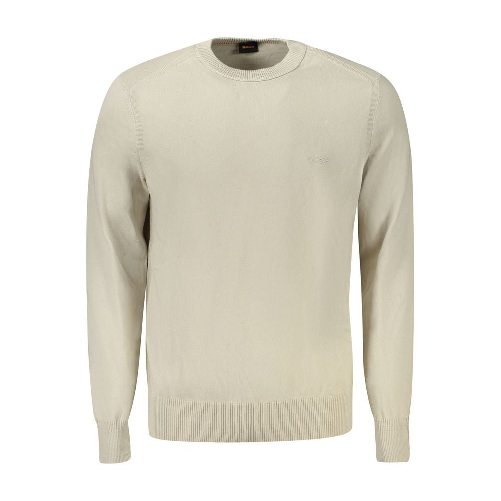 Pull beige avec logo