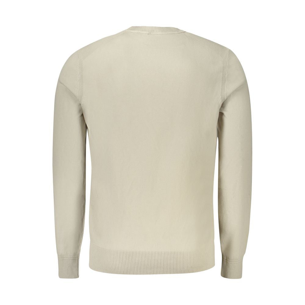 Pull beige avec logo