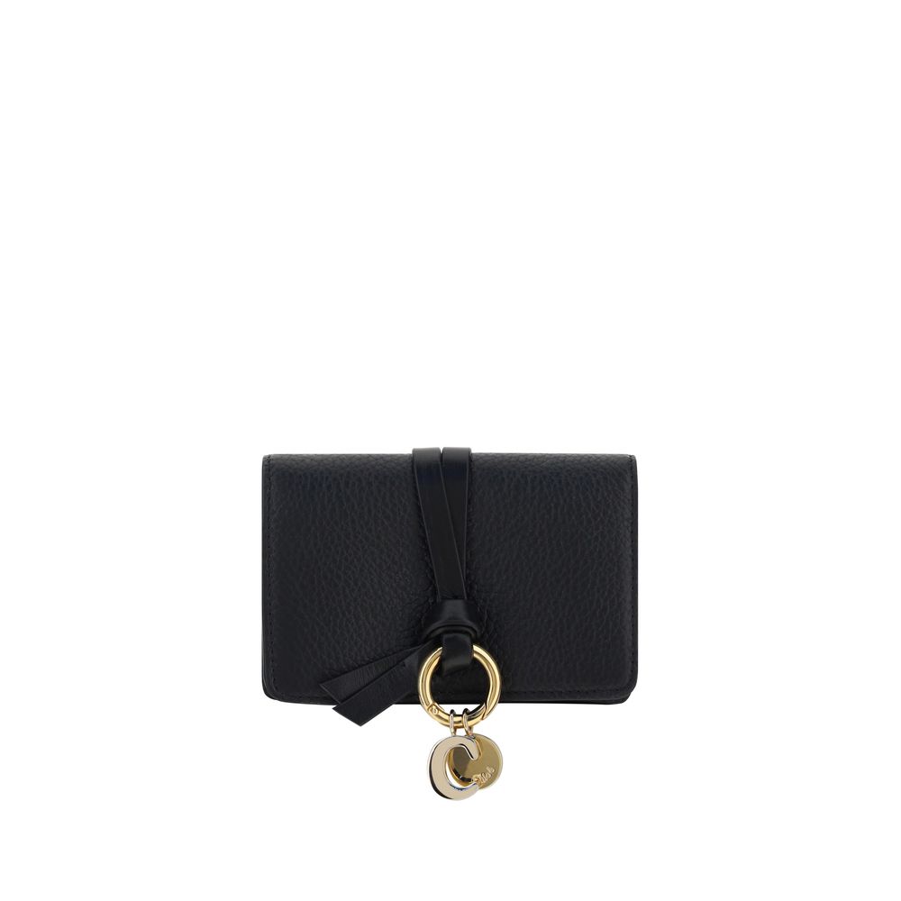 Portefeuille Chloé Alphabet cuir grained